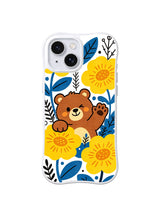 Sunflower Bear Wink – Wild Flower Bear iPhone 13 case by Kito Bramble