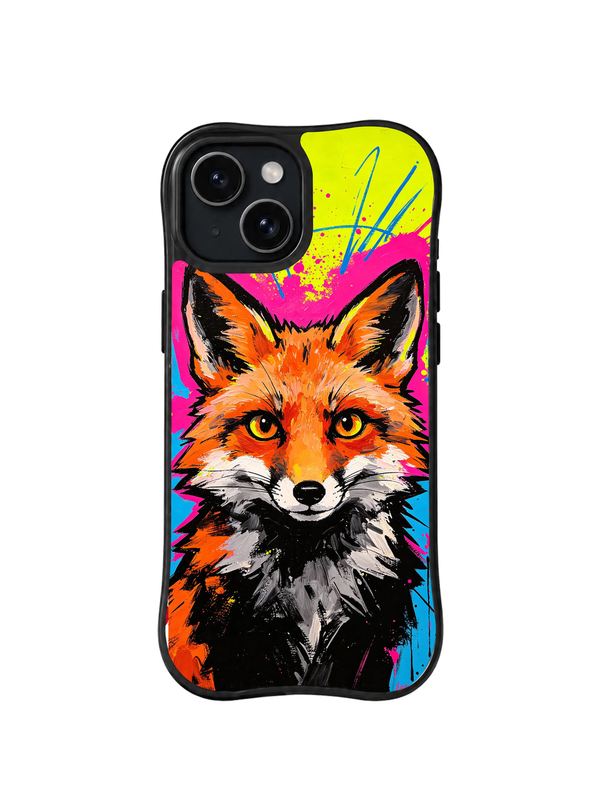 Acid Pink Pathfinder neon fox iPhone 15 Plus case