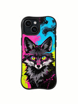 Wild Fox Rebellion iPhone 15 Plus case front product view