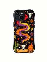Wild Heart Adventure western pop art iPhone 15 Plus case