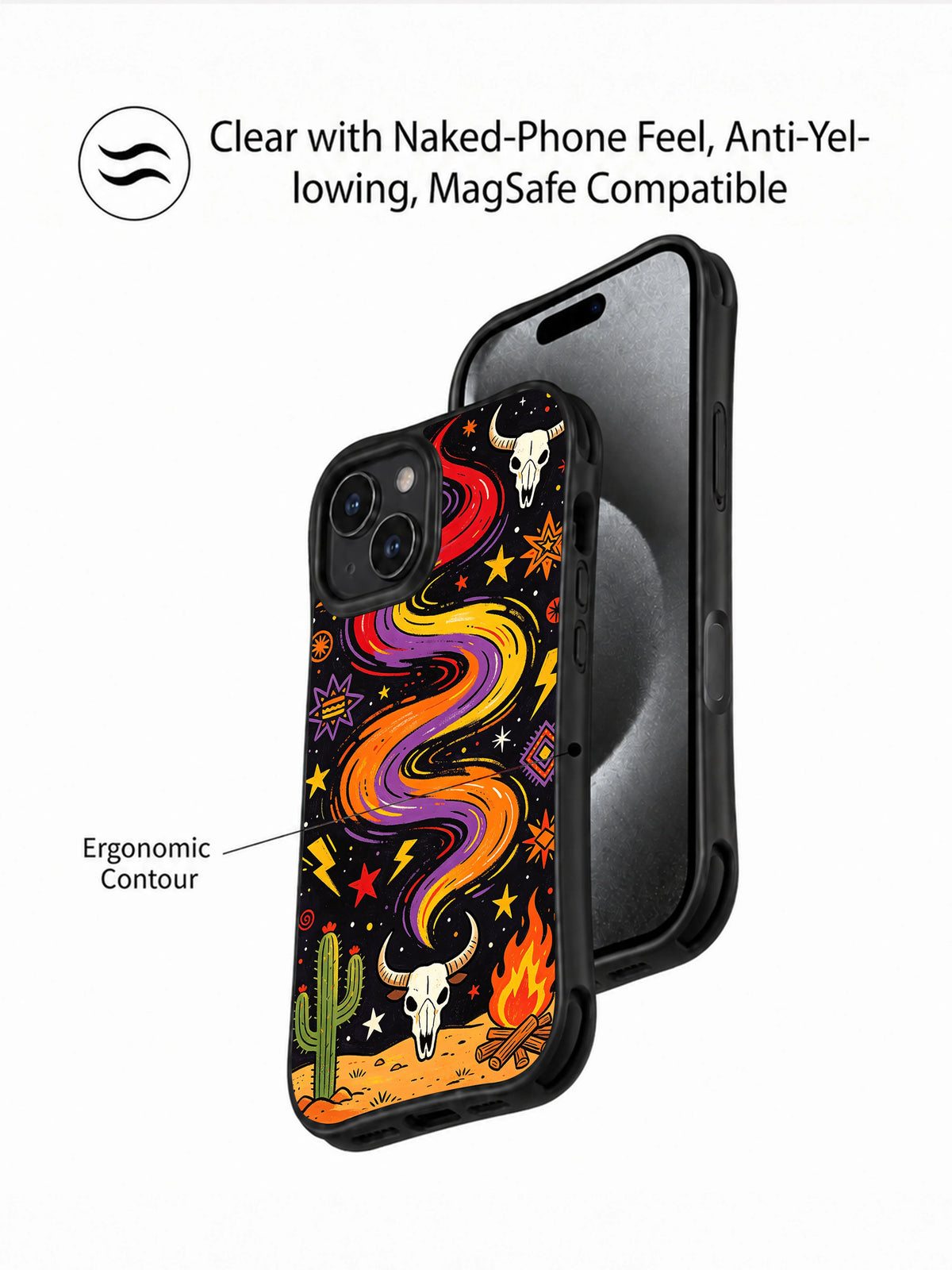 Wild Heart Adventure iPhone 15 Plus case lifestyle