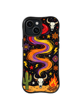 Midnight Rodeo western art iPhone 15 Plus case pattern