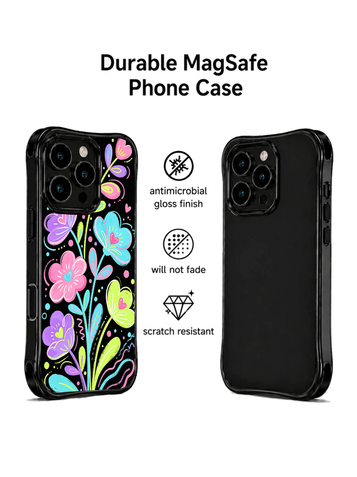 Wild Ribbon Landscapes iPhone 15 Pro case angled view