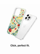Wild Ribbon Meadow watercolor floral case artwork detail