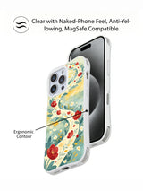 Wild Ribbon Meadow iPhone 15 Pro case lifestyle presentation