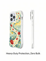 Wild Ribbon Meadow floral iPhone 15 Pro case side view