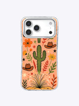 Wild West Flower Ranch iPhone 17 Pro Max case front view