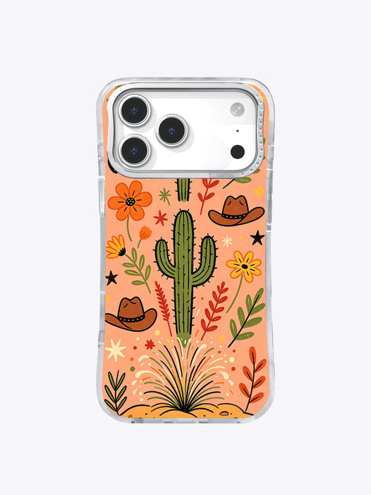 Wild West Flower Ranch iPhone 17 Pro Max case front view
