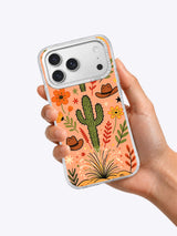 Wild West Flower Ranch iPhone 17 Pro Max case lifestyle view