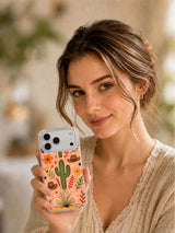Wild West Flower Ranch iPhone 17 Pro Max case held in hand