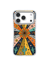 Wildflower Cactus Star western pattern iPhone 17 Pro case