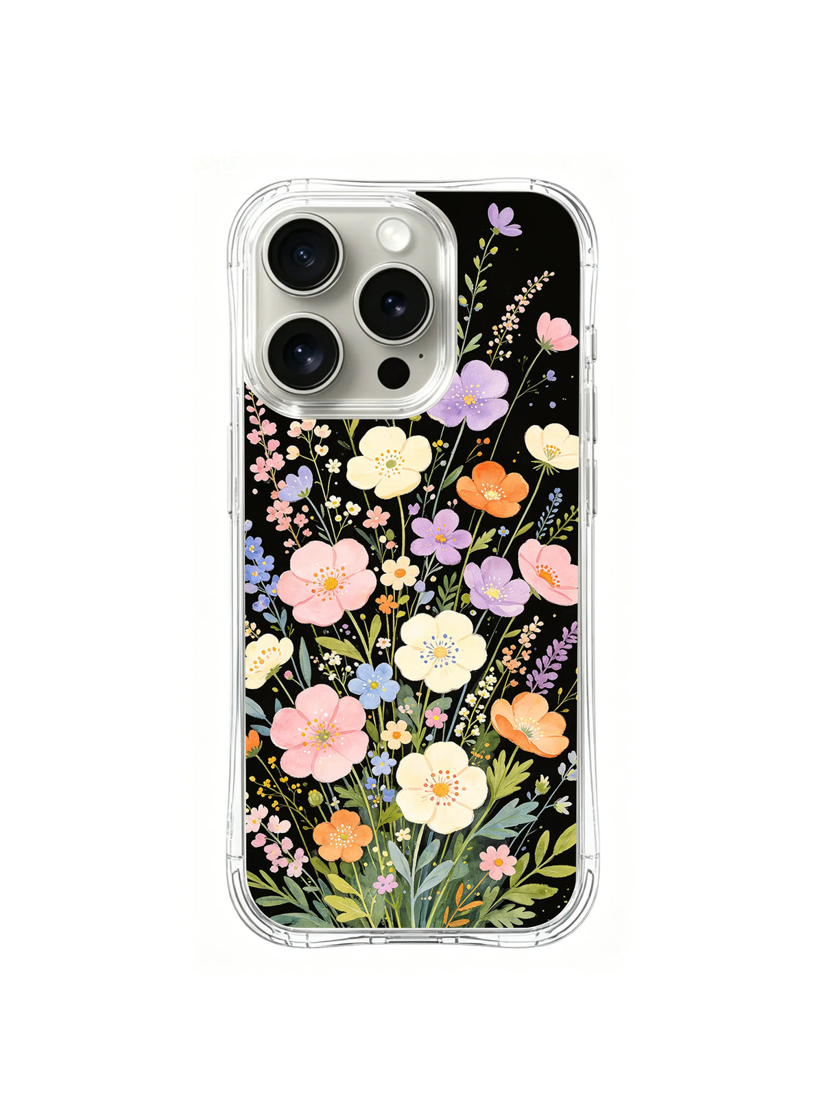 Wildflower Dream Meadow pattern iPhone 15 Pro case