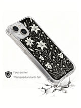 Wildflower Mourning Masks case fitted on iPhone 15 Plus
