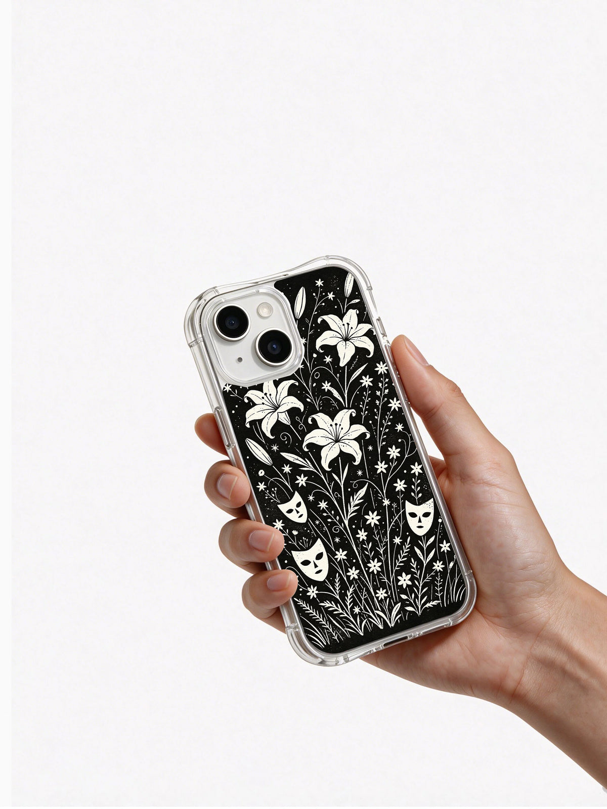 Vesper Wraith Wildflower Mourning Masks phone case lifestyle view