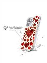 Wildflower Promise watercolor heart iPhone 16 Pro case detail
