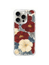 Crimson Ivory Field Notes pattern on iPhone 15 Pro case