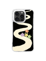 Winding Flower Escape on an iPhone case