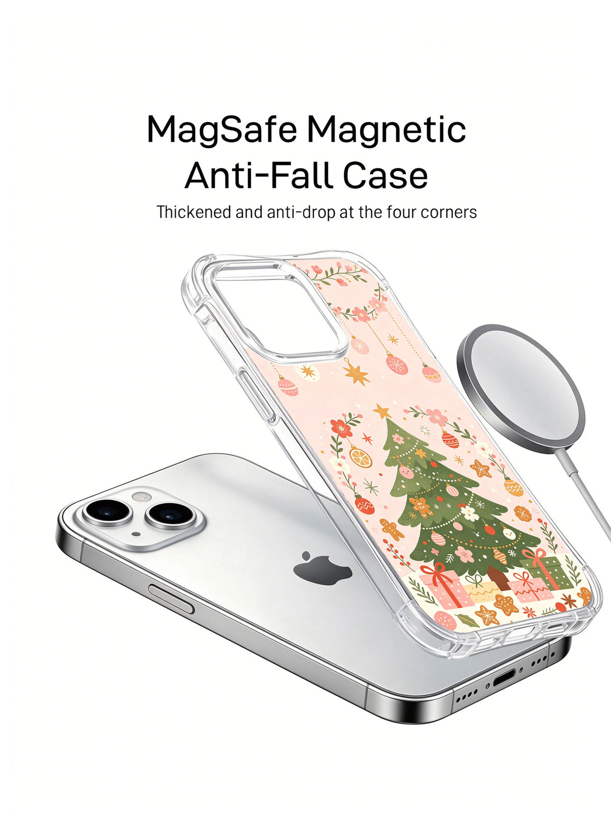 Winter Blossom Noel floral holiday iPhone case display