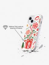 Winter Gift Letter Garden: Angled case above an illustrated broken surface.