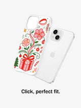 Winter Gift Letter Garden: Illustrated case shown separately beside a phone.