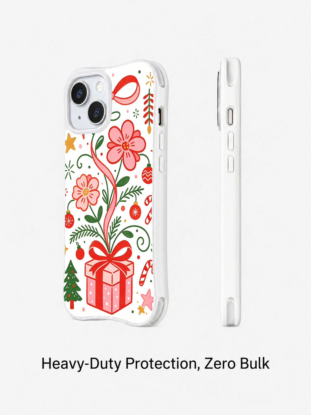 Winter Gift Letter Garden: Rear and side views of the illustrated case.
