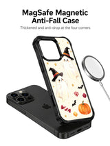 Witchy Bow Night iPhone 14 Pro case shown with MagSafe accessory