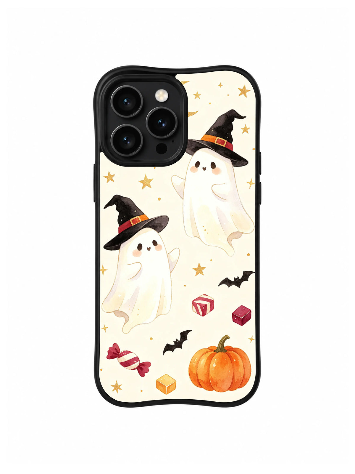 Moonlit Witch Friends pattern iPhone 14 Pro case