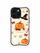 Pumpkin Bow Gathering pattern iPhone 14 Pro case