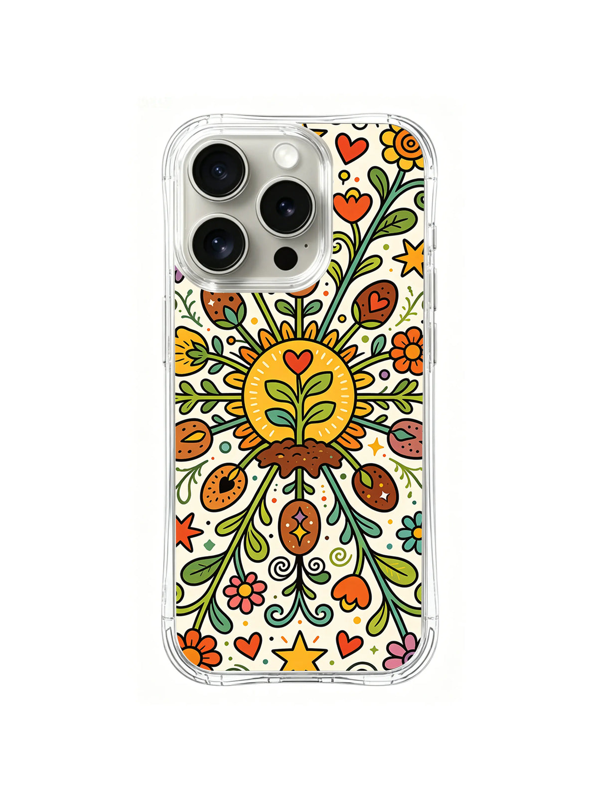 Wonder Seed Mandala iPhone 14 Pro case pattern