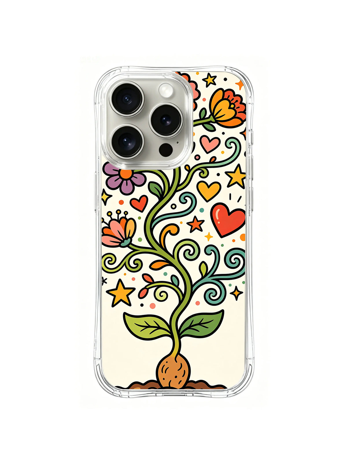Starbud Spiral Tree iPhone 14 Pro case pattern