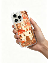 Woodland Mushroom Parade: A hand holding the illustrated case.