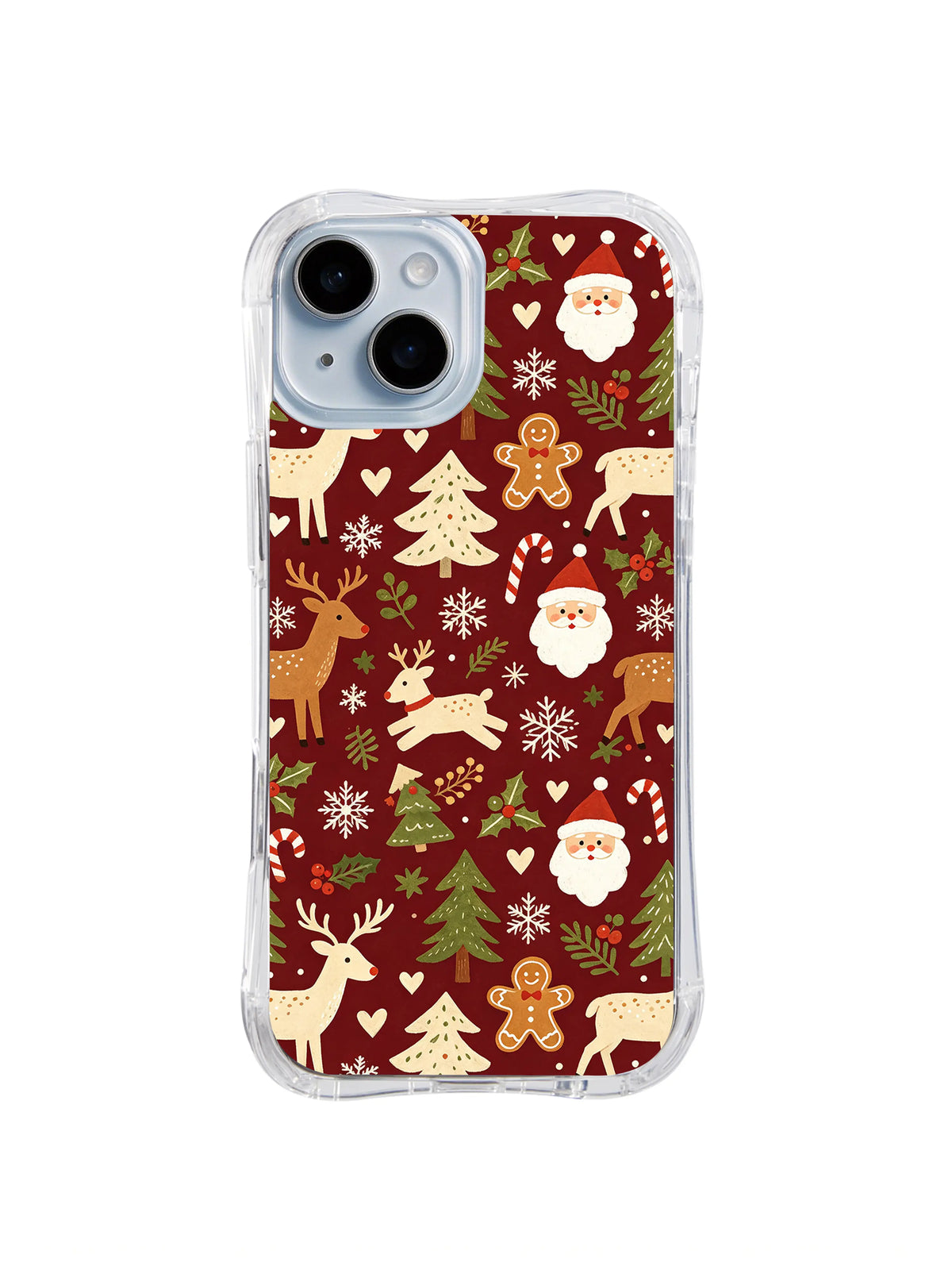 Woodland Friends Gathering Christmas iPhone 14 Plus case by Rosalie Merriwyn