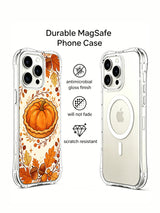 Woodland Thanksgiving Treats: Illustrated case and a second rear phone view in a promotional layout.