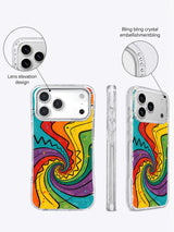 Front, side and rear views with lens-elevation and crystal-material claims