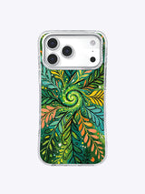 Front product view of Leafsong Spiral Grove iPhone 17 Pro Max case
