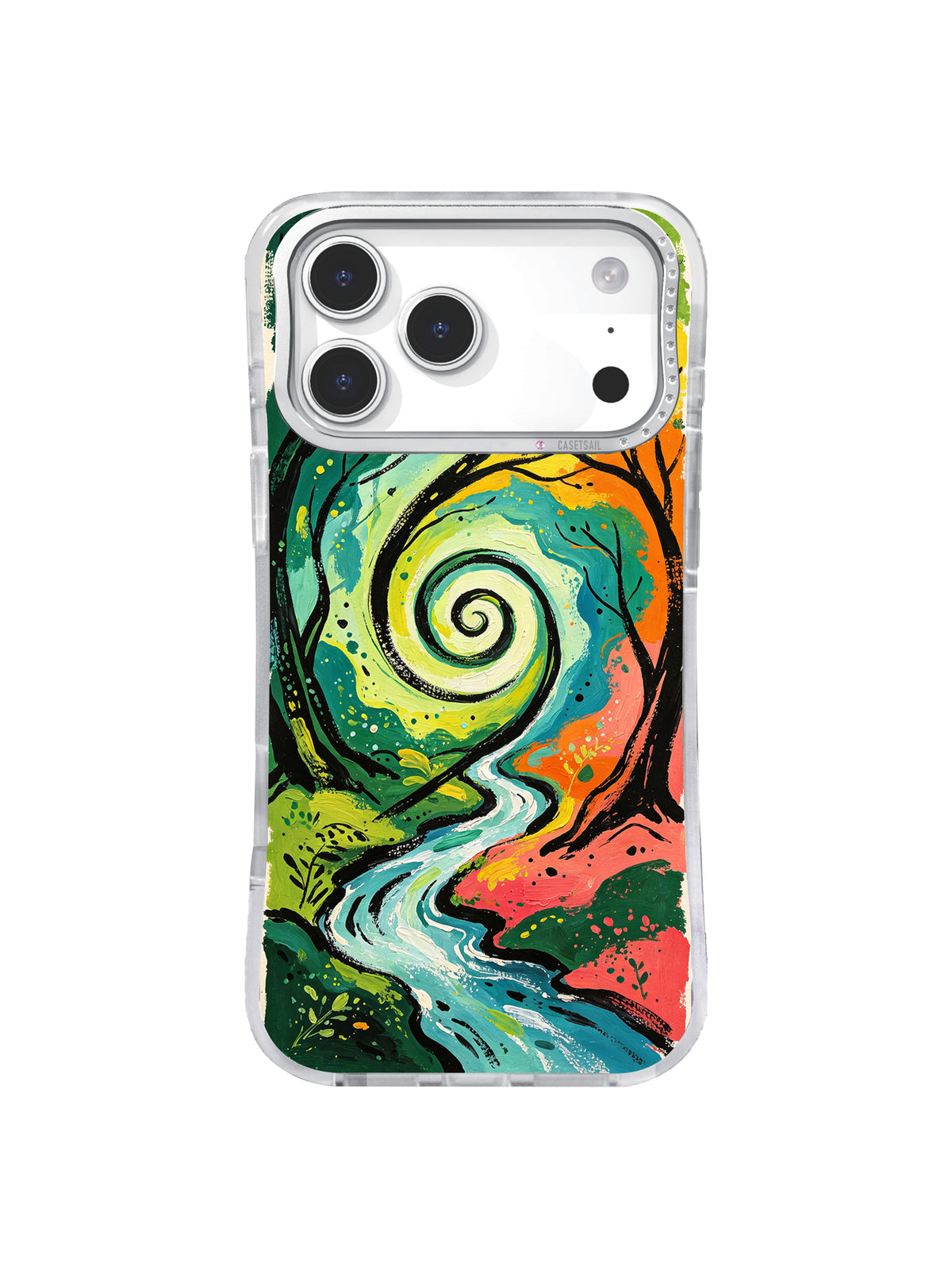 Moonlit Woodland River magical forest art iPhone 17 Pro Max case