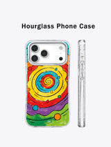 Angled view of Zara Kivell Happy Orbit iPhone 17 Pro Max case