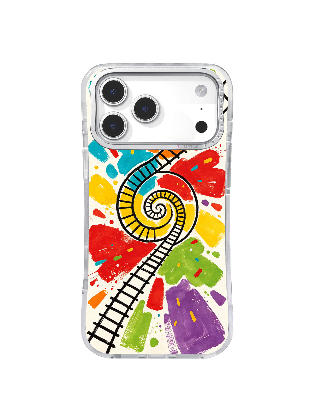 Wonder Track Starburst playful pop art iPhone 17 Pro Max case