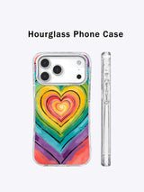 Angled view of Zara Kivell Heart Frequency iPhone 17 Pro Max case