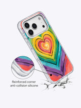 Heart Frequency abstract love art iPhone 17 Pro Max case detail image