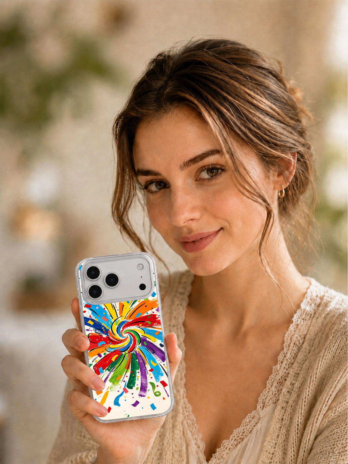 Joyburst Party Spiral iPhone 17 Pro Max case final gallery view