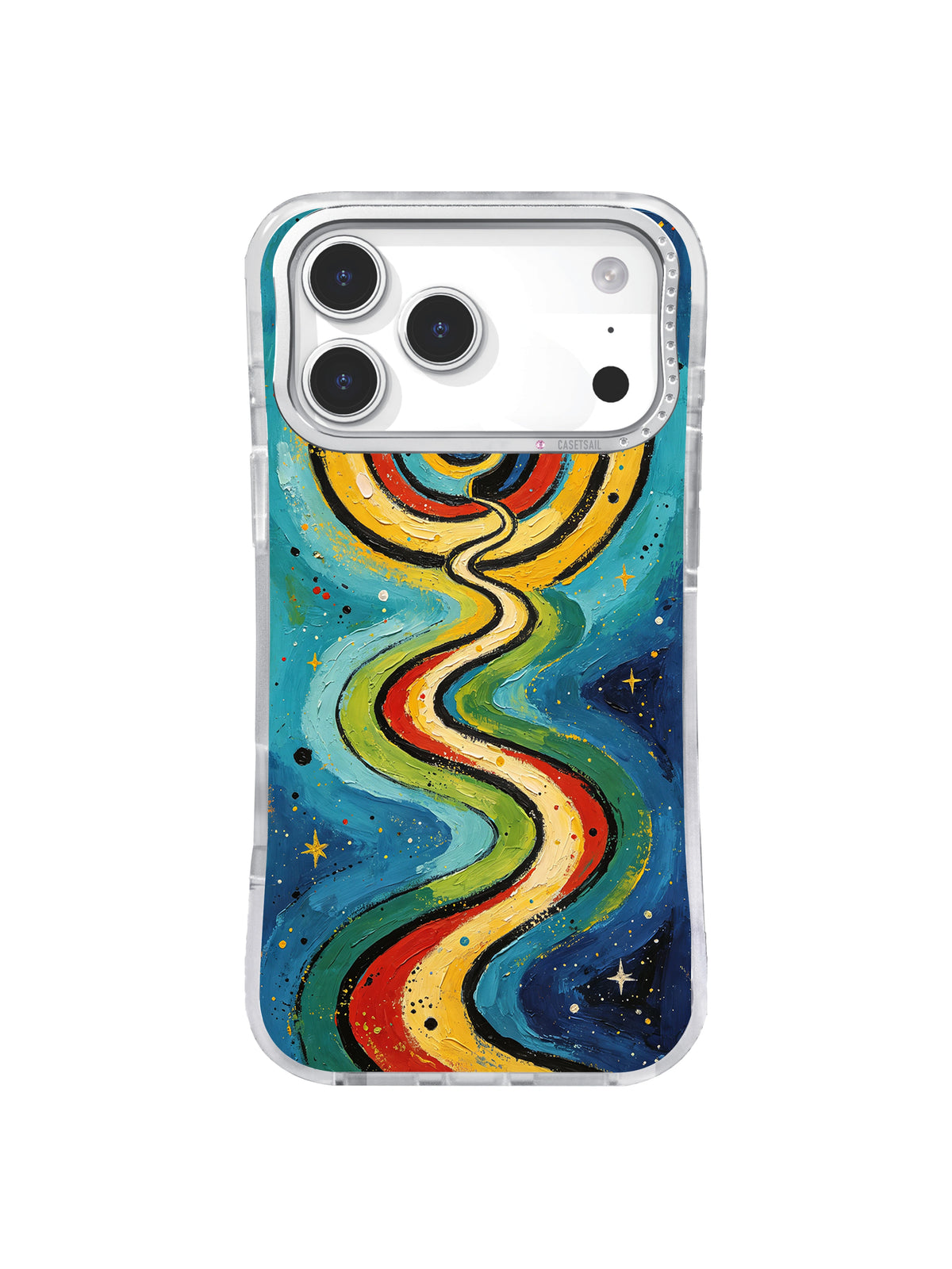 Cosmic River artwork for the Inner Universe iPhone 17 Pro Max case