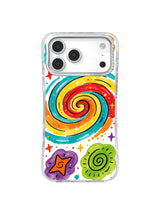 Solar Fortune Galaxy warm colorful pop art iPhone 17 Pro Max case