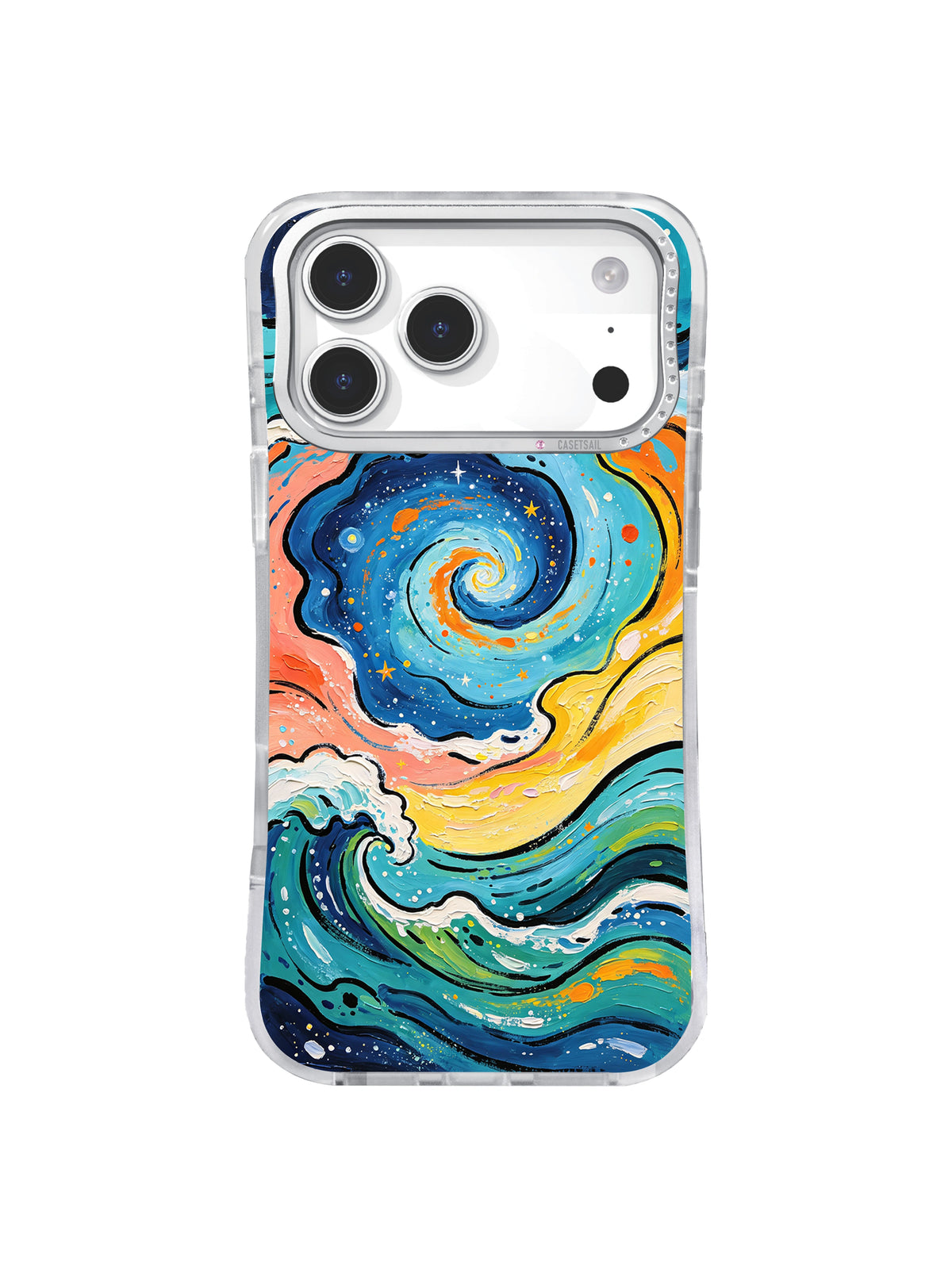 Starry Ocean Spiral ocean galaxy iPhone 17 Pro Max case by Zara Kivell