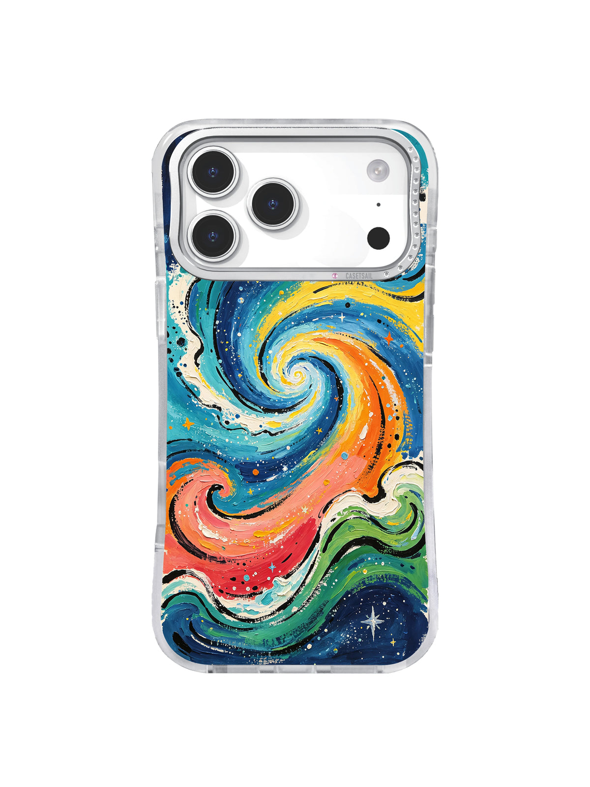 Sunset Galaxy Current colorful ocean iPhone 17 Pro Max case