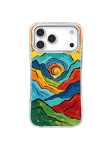 Spiral Summit Sunrise abstract western art iPhone 17 Pro Max case