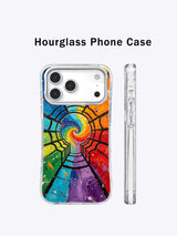 Angled view of Zara Kivell Rainbow Window iPhone 17 Pro Max case
