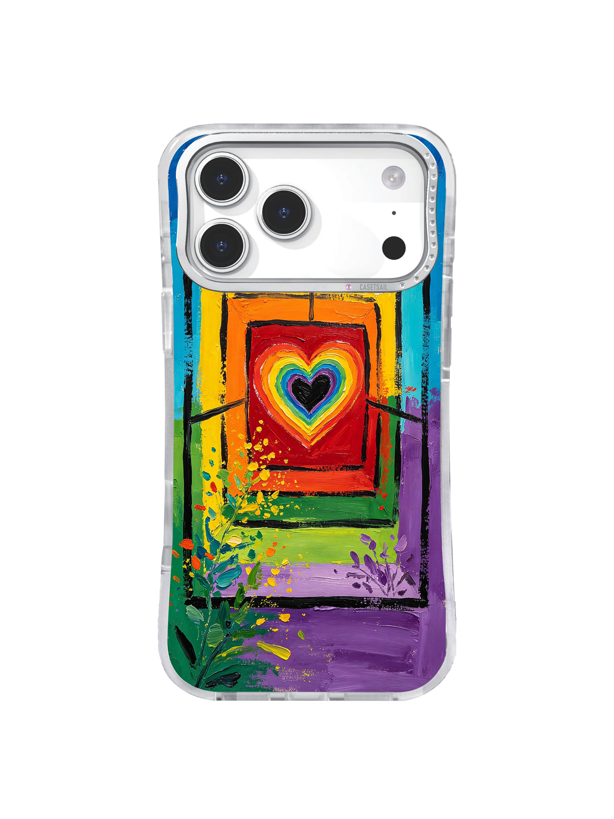 Heart of Possibility colorful window iPhone 17 Pro Max case