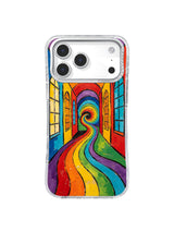 Rainbow Pathway Portal surreal doorway art iPhone 17 Pro Max case