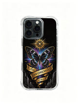 Zara Maya exclusive cyber butterfly art PhoneCasing, stylish artistic iPhone 14 Plus Case, premium fashion daily phone casing.